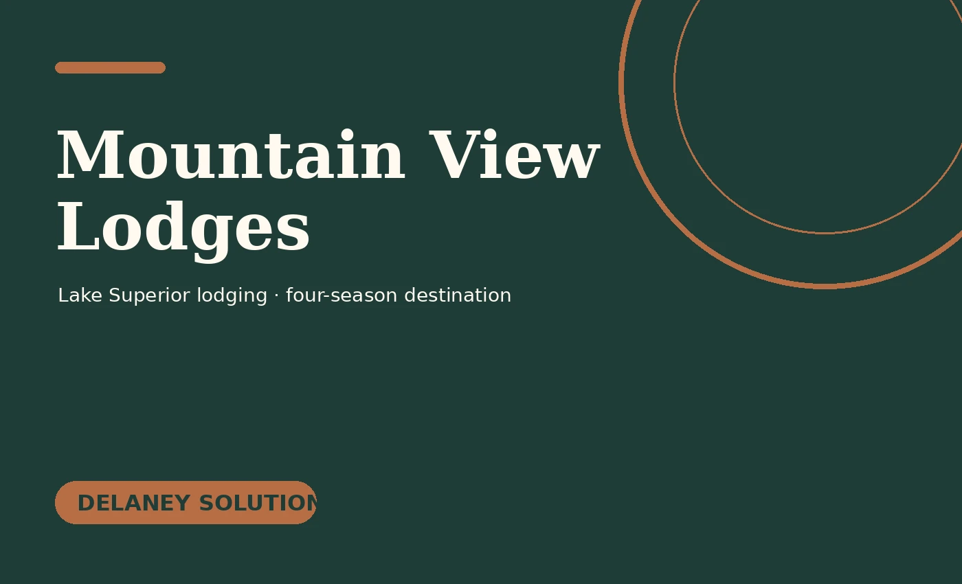 Mountain View Lodges website concept