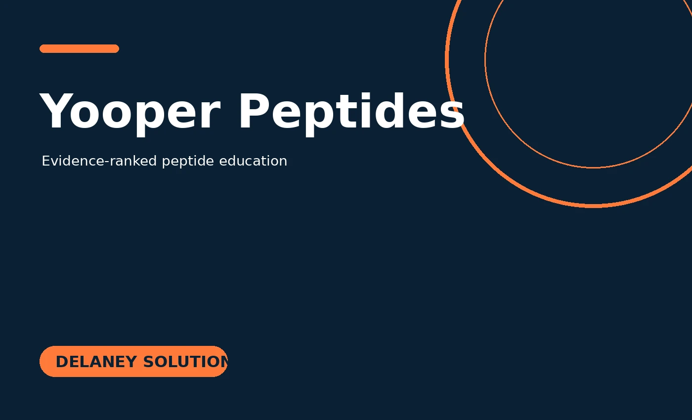 Yooper Peptides evidence-ranked education platform
